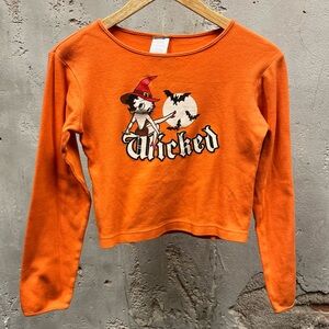 Vintage Y2K Betty Boop Halloween Witchy Witch Wicked Long Sleeve T-Shirt Small S